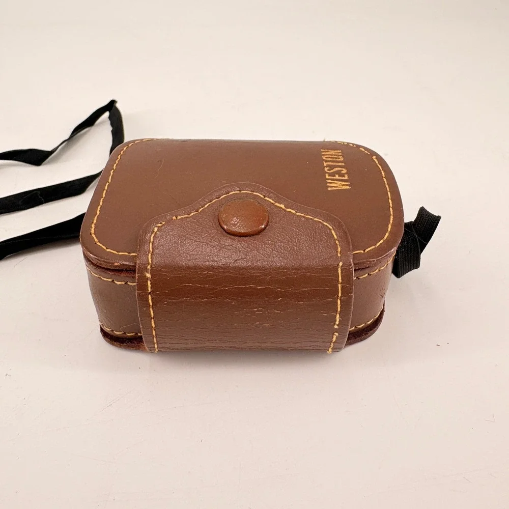 Vintage Weston Model 853 Direct Reading‎ Exposure Light Meter with Leather Case